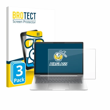 Vorderseite einer Produktverpackung mit dem Markenlogo BROTECT. Daneben ist das Gerät HP EliteBook 6 G1a 14