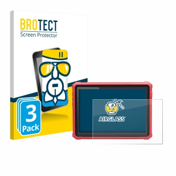 Vorderseite einer Produktverpackung mit dem Markenlogo BROTECT. Daneben ist das Gerät Launch X-431 Pro3 V+ Elite mit dem zugeh