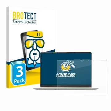 Vorderseite einer Produktverpackung mit dem Markenlogo BROTECT. Daneben ist das Gerät Lenovo Yoga 7 2-in-1 Gen 10 14