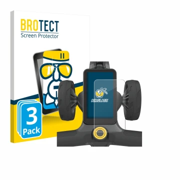 Vorderseite einer Produktverpackung mit dem Markenlogo BROTECT. Daneben ist das Gerät PowaKaddy CT12 GPS mit dem zugehörigen D