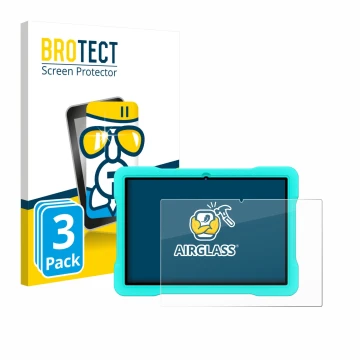 Vorderseite einer Produktverpackung mit dem Markenlogo BROTECT. Daneben ist das Gerät UJJ U8 mit dem zugehörigen Displayschutz