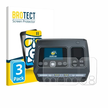 Vorderseite einer Produktverpackung mit dem Markenlogo BROTECT. Daneben ist das Gerät SkyRc D750 Mix mit dem zugehörigen Displ