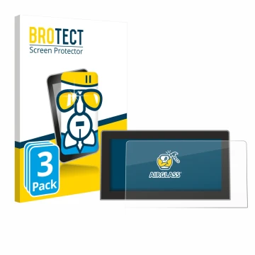 Vorderseite einer Produktverpackung mit dem Markenlogo BROTECT. Daneben ist das Gerät Volkswagen Tiguan 3 2024 2025 12.9