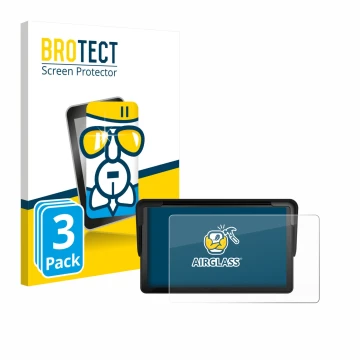 Vorderseite einer Produktverpackung mit dem Markenlogo BROTECT. Daneben ist das Gerät Carpuride V3 7