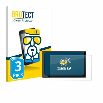 Vorderseite einer Produktverpackung mit dem Markenlogo BROTECT. Daneben ist das Gerät Carpuride V9 9