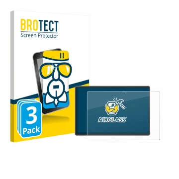 Vorderseite einer Produktverpackung mit dem Markenlogo BROTECT. Daneben ist das Gerät Xgody P60 Pro mit dem zugehörigen Displa