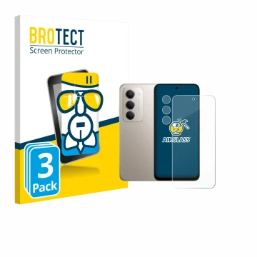 Vorderseite einer Produktverpackung mit dem Markenlogo BROTECT. Daneben ist das Gerät Xiaomi Redmi 15 4G (Display+Kamera) mit 