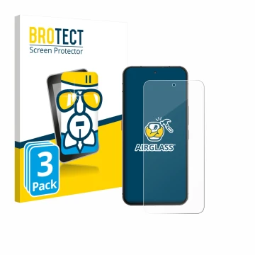 Vorderseite einer Produktverpackung mit dem Markenlogo BROTECT. Daneben ist das Gerät Oukitel WP210 5G mit dem zugehörigen Dis