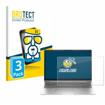 Vorderseite einer Produktverpackung mit dem Markenlogo BROTECT. Daneben ist das Gerät HP EliteBook 6 G1i 14 mit dem zugehörige