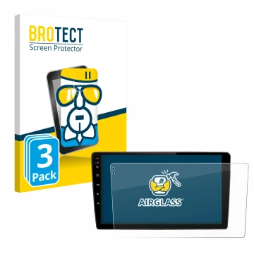 Vorderseite einer Produktverpackung mit dem Markenlogo BROTECT. Daneben ist das Gerät Junsun V2 Plus 10