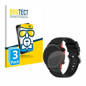 Vorderseite einer Produktverpackung mit dem Markenlogo BROTECT. Daneben ist das Gerät Popglory S136 mit dem zugehörigen Displa