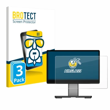 Vorderseite einer Produktverpackung mit dem Markenlogo BROTECT. Daneben ist das Gerät iMin Swan 2 mit dem zugehörigen Displays