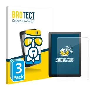 Vorderseite einer Produktverpackung mit dem Markenlogo BROTECT. Daneben ist das Gerät Bigme B6 Color mit dem zugehörigen Displ