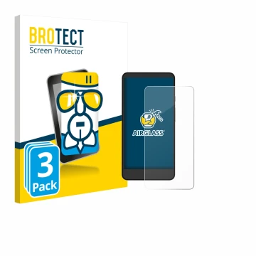 Vorderseite einer Produktverpackung mit dem Markenlogo BROTECT. Daneben ist das Gerät Xiaomi Moaan InkPalm Mini Plus 2 mit dem