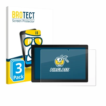 Vorderseite einer Produktverpackung mit dem Markenlogo BROTECT. Daneben ist das Gerät MUISOO A10 10.1