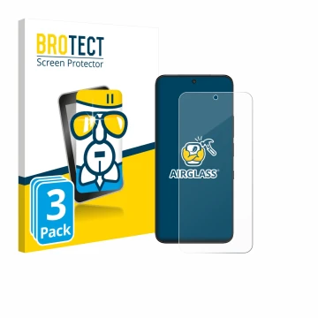 Vorderseite einer Produktverpackung mit dem Markenlogo BROTECT. Daneben ist das Gerät TCL NXTPAPER 60 Ultra mit dem zugehörige