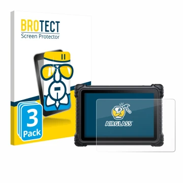 Vorderseite einer Produktverpackung mit dem Markenlogo BROTECT. Daneben ist das Gerät iCarsoft CR Eagle mit dem zugehörigen Di