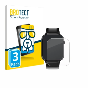 Vorderseite einer Produktverpackung mit dem Markenlogo BROTECT. Daneben ist das Gerät Oukitel V3 1.83
