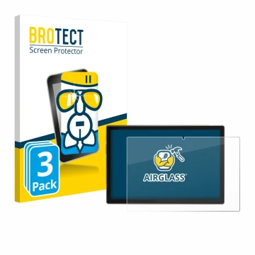 Vorderseite einer Produktverpackung mit dem Markenlogo BROTECT. Daneben ist das Gerät Antemper D115 10.1