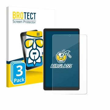 Vorderseite einer Produktverpackung mit dem Markenlogo BROTECT. Daneben ist das Gerät Ulefone Tab A9 Pro mit dem zugehörigen D