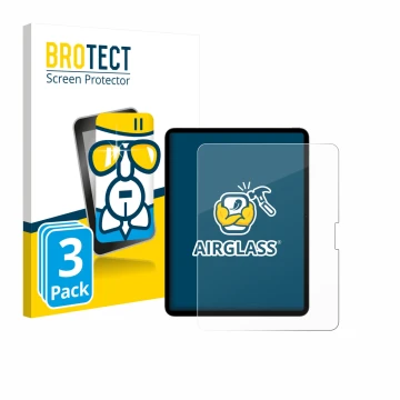 Vorderseite einer Produktverpackung mit dem Markenlogo BROTECT. Daneben ist das Gerät Apple iPad Pro 13