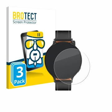 Vorderseite einer Produktverpackung mit dem Markenlogo BROTECT. Daneben ist das Gerät Pireware Nano Smartwatch mit dem zugehör