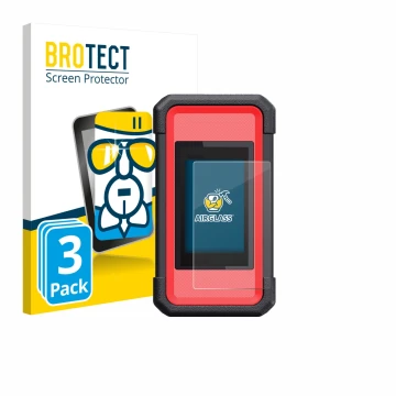 Vorderseite einer Produktverpackung mit dem Markenlogo BROTECT. Daneben ist das Gerät Launch X431 SmartLink C V2.0 mit dem zug