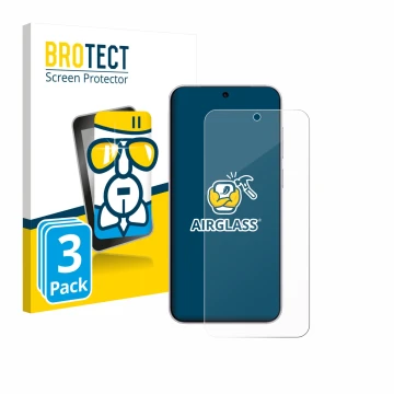 Vorderseite einer Produktverpackung mit dem Markenlogo BROTECT. Daneben ist das Gerät Vivo X300 mit dem zugehörigen Displaysch