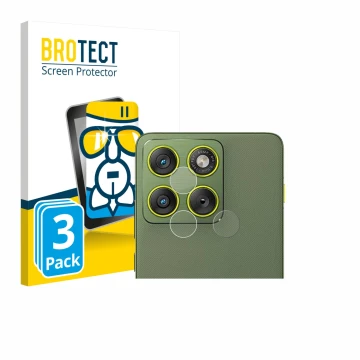 Vorderseite einer Produktverpackung mit dem Markenlogo BROTECT. Daneben ist das Gerät Motorola Edge 70 (NUR Kameraschutz) mit 