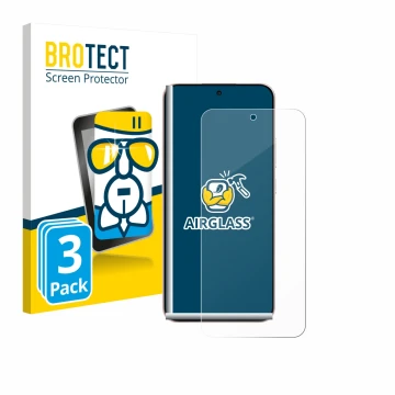 Vorderseite einer Produktverpackung mit dem Markenlogo BROTECT. Daneben ist das Gerät Oppo Reno 14 mit dem zugehörigen Display