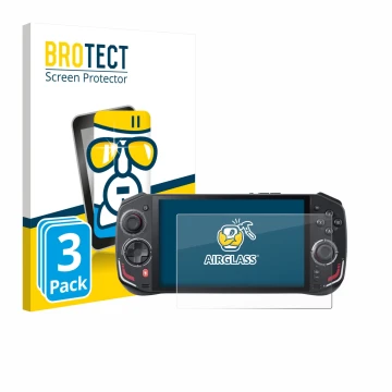 Vorderseite einer Produktverpackung mit dem Markenlogo BROTECT. Daneben ist das Gerät Acer Nitro Blaze 7 mit dem zugehörigen D