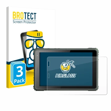 Vorderseite einer Produktverpackung mit dem Markenlogo BROTECT. Daneben ist das Gerät Geshem MTK6877 mit dem zugehörigen Displ