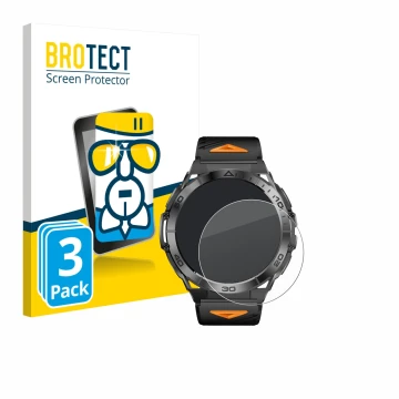 Vorderseite einer Produktverpackung mit dem Markenlogo BROTECT. Daneben ist das Gerät Rogbid Titan K mit dem zugehörigen Displ