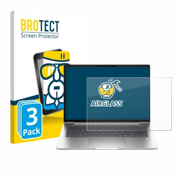 Vorderseite einer Produktverpackung mit dem Markenlogo BROTECT. Daneben ist das Gerät HP ProBook 4 G1a 16