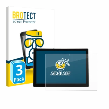 Vorderseite einer Produktverpackung mit dem Markenlogo BROTECT. Daneben ist das Gerät Wortmann Terra Pad 1200V2 12.3