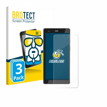 Vorderseite einer Produktverpackung mit dem Markenlogo BROTECT. Daneben ist das Gerät Scorpion 6X V2 mit dem zugehörigen Displ