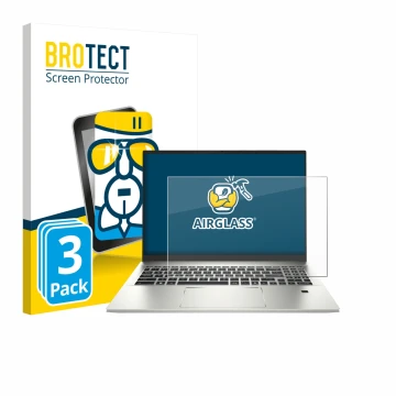 Vorderseite einer Produktverpackung mit dem Markenlogo BROTECT. Daneben ist das Gerät MSI Prestige A16 AI+ mit dem zugehörigen