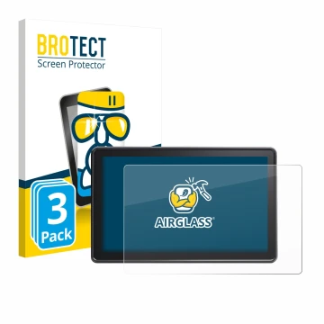 Vorderseite einer Produktverpackung mit dem Markenlogo BROTECT. Daneben ist das Gerät Osee G7 Pro mit dem zugehörigen Displays