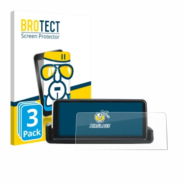 Vorderseite einer Produktverpackung mit dem Markenlogo BROTECT. Daneben ist das Gerät Junsun Carplay 10.25