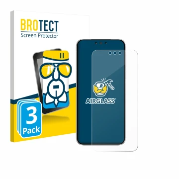 Vorderseite einer Produktverpackung mit dem Markenlogo BROTECT. Daneben ist das Gerät Huawei Mate 80 Pro mit dem zugehörigen D