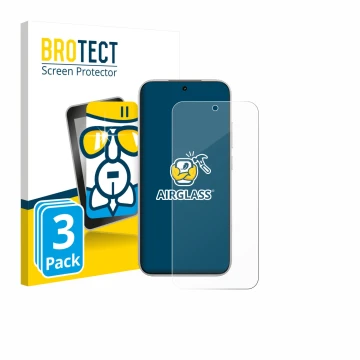 Vorderseite einer Produktverpackung mit dem Markenlogo BROTECT. Daneben ist das Gerät Xiaomi Poco F8 Pro mit dem zugehörigen D