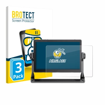 Vorderseite einer Produktverpackung mit dem Markenlogo BROTECT. Daneben ist das Gerät Feelworld LUT 11H 10.1