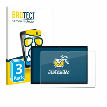 Vorderseite einer Produktverpackung mit dem Markenlogo BROTECT. Daneben ist das Gerät Biegedy B25 10.1