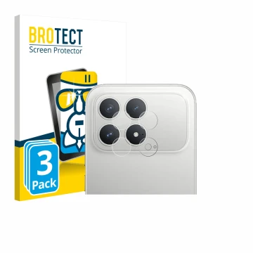 Vorderseite einer Produktverpackung mit dem Markenlogo BROTECT. Daneben ist das Gerät Xiaomi Poco F8 Pro (NUR Kameraschutz) mi