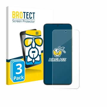 Vorderseite einer Produktverpackung mit dem Markenlogo BROTECT. Daneben ist das Gerät Honor X70 mit dem zugehörigen Displaysch