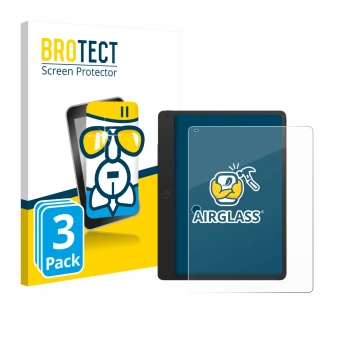 Vorderseite einer Produktverpackung mit dem Markenlogo BROTECT. Daneben ist das Gerät TCL Note A1 mit dem zugehörigen Displays