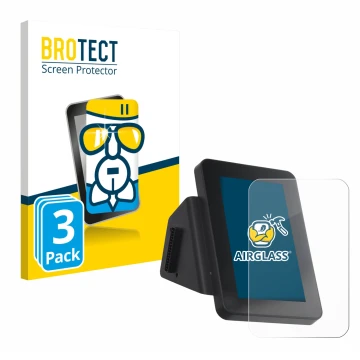 Vorderseite einer Produktverpackung mit dem Markenlogo BROTECT. Daneben ist das Gerät Anycubic Kobra 3 V2 Combo mit dem zugehö