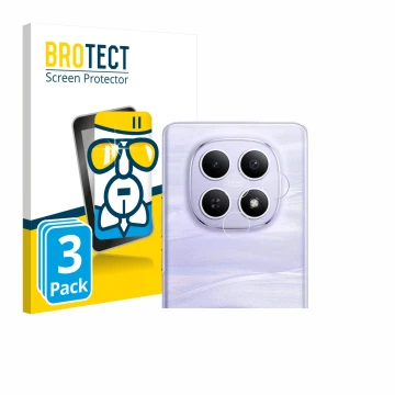 Vorderseite einer Produktverpackung mit dem Markenlogo BROTECT. Daneben ist das Gerät Xiaomi Redmi Note 15 4G (NUR Kamera) mit