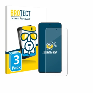 Vorderseite einer Produktverpackung mit dem Markenlogo BROTECT. Daneben ist das Gerät realme C85 Pro 4G mit dem zugehörigen Di