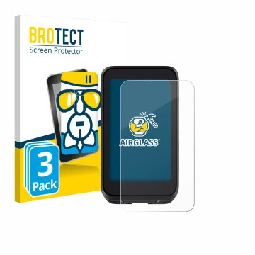 Vorderseite einer Produktverpackung mit dem Markenlogo BROTECT. Daneben ist das Gerät igpsport BiNavi Air mit dem zugehörigen 